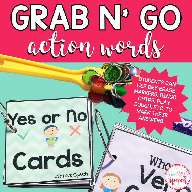 Grab N' Go Action Words