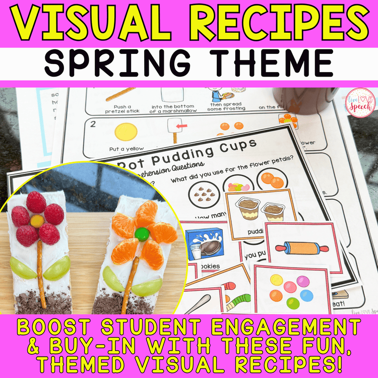 Visual Recipes for Speech Therapy | SPRING THEME | Life Skills