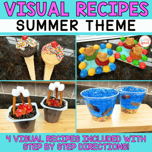 Visual Recipes for Speech Therapy | SUMMER THEME | Life Skills