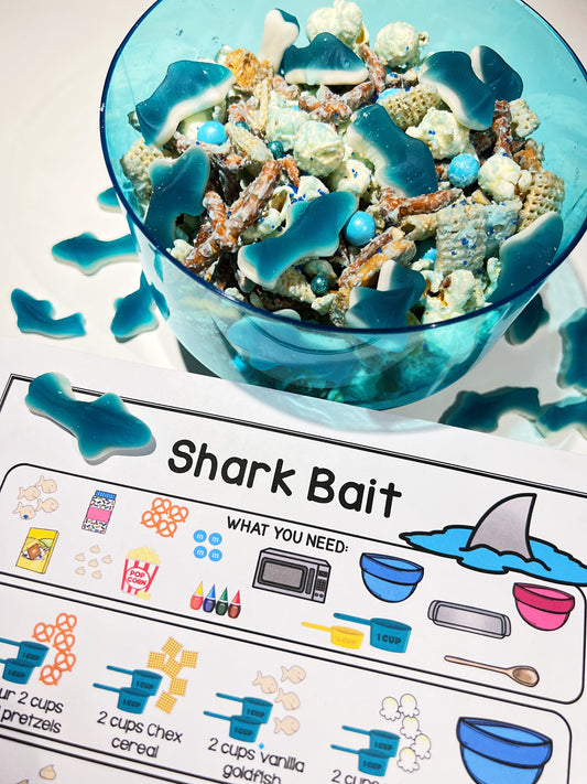Shark Bait Visual Recipe | Freebie | Cooking with Kids | Speech Therapy