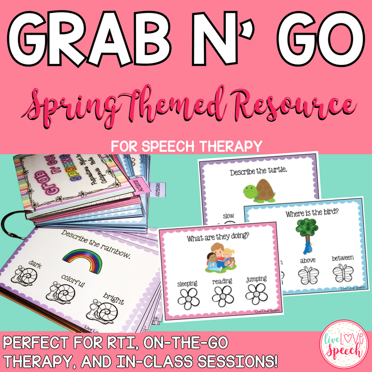 Grab N' Go Spring Themed Resource | Speech and Language