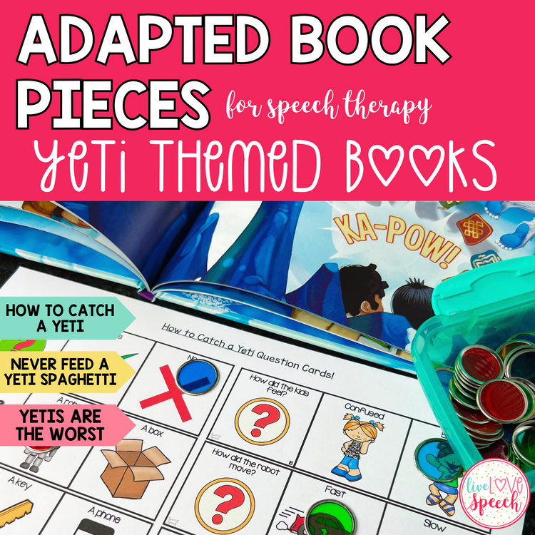 Yeti Adapted Book Pieces for Speech Therapy