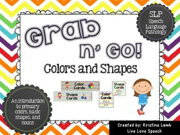 Grab N' Go Colors and Shapes for Speech Therapy