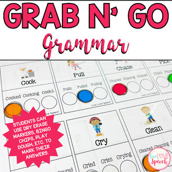 Grab N' Go Grammar {Common Core Aligned}