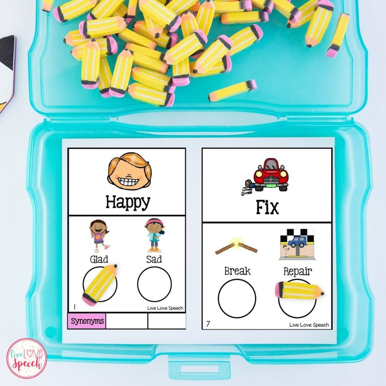 Grab N' Go Vocabulary | Leveled & Common Core Aligned | Speech Therapy