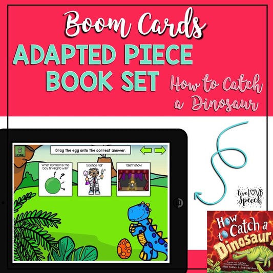 How to Catch a Dinosaur | BOOM Cards™ | Speech Therapy Activities