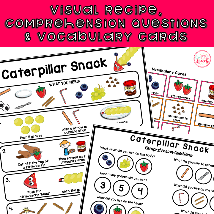 April Visual Recipes | Speech Therapy | Cooking with Kids | Life Skill ...