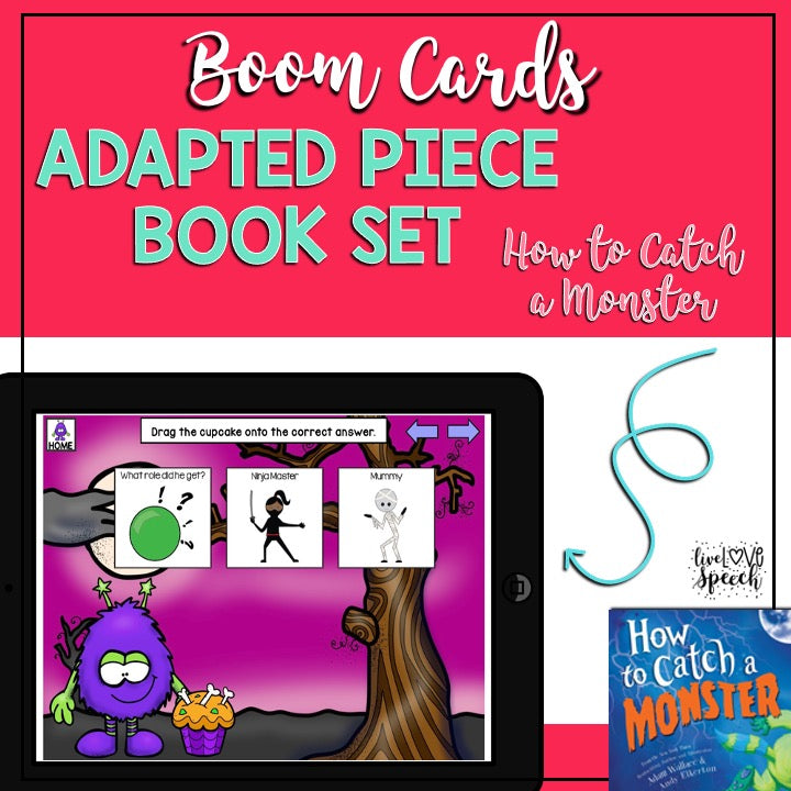 How to Catch a Monster | BOOM Cards™ | Speech Therapy Activities