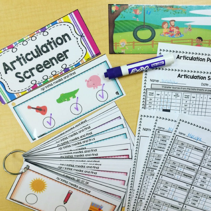 Grab N' Go Articulation Screener | Speech Therapy Resource