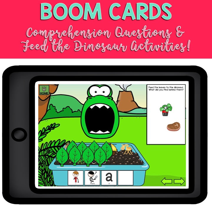 How to Catch a Dinosaur | BOOM Cards™ | Speech Therapy Activities