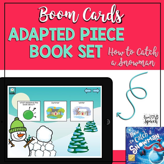 How to Catch a Snowman | BOOM Cards™ | Speech Therapy Activities