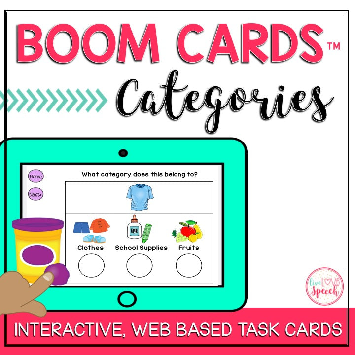 Categories BOOM Cards™ {Speech Therapy Distance Learning}