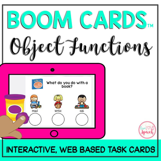 Object Functions BOOM Cards™ {Speech Therapy Distance Learning}