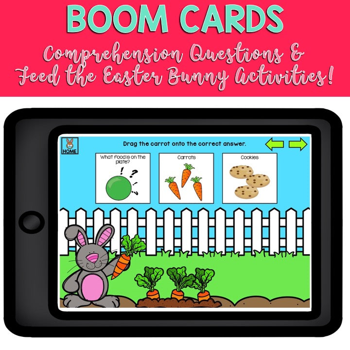 How to Catch the Easter Bunny | BOOM Cards™ | Speech Therapy Activities